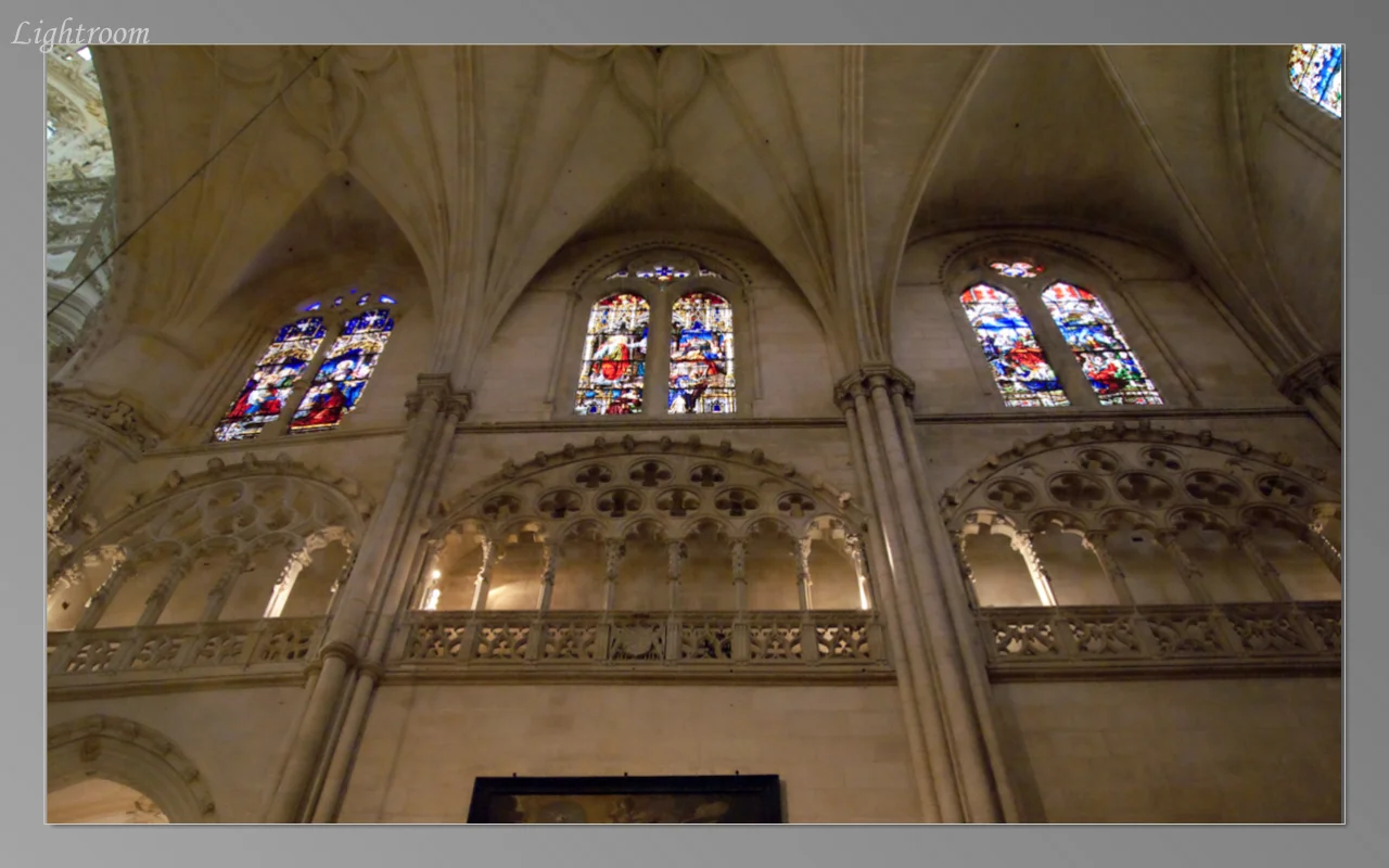 Stained glass in cathedral