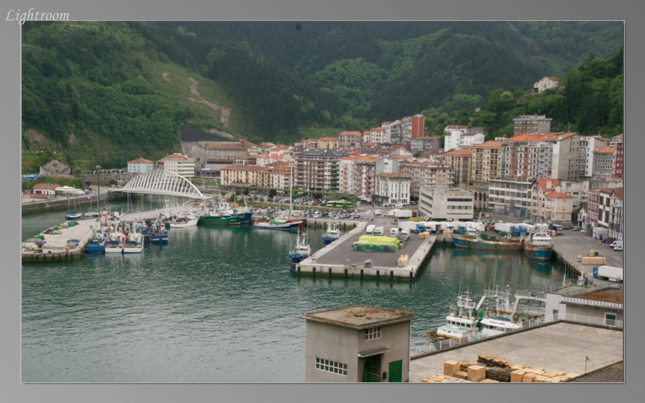 Harbor view of Ondarroa