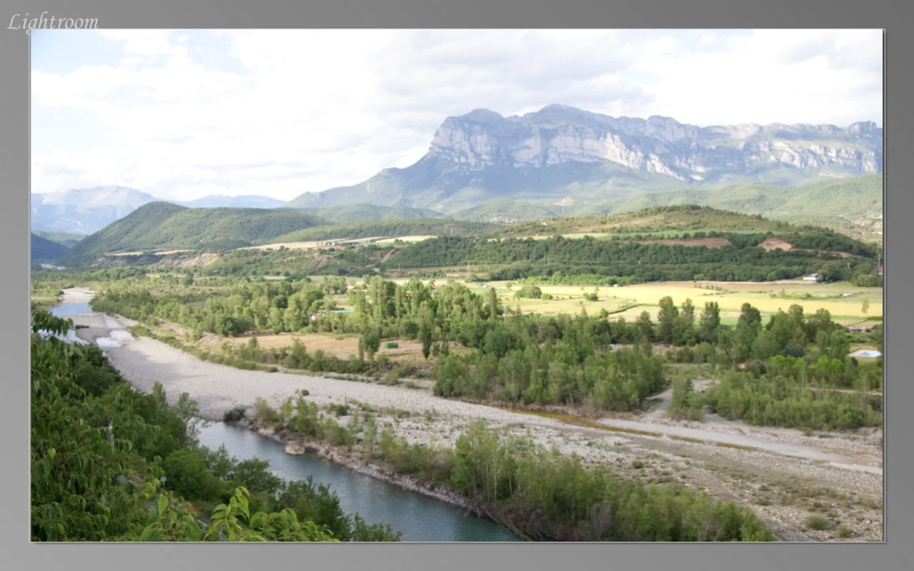 View of the mountains from Ainsa