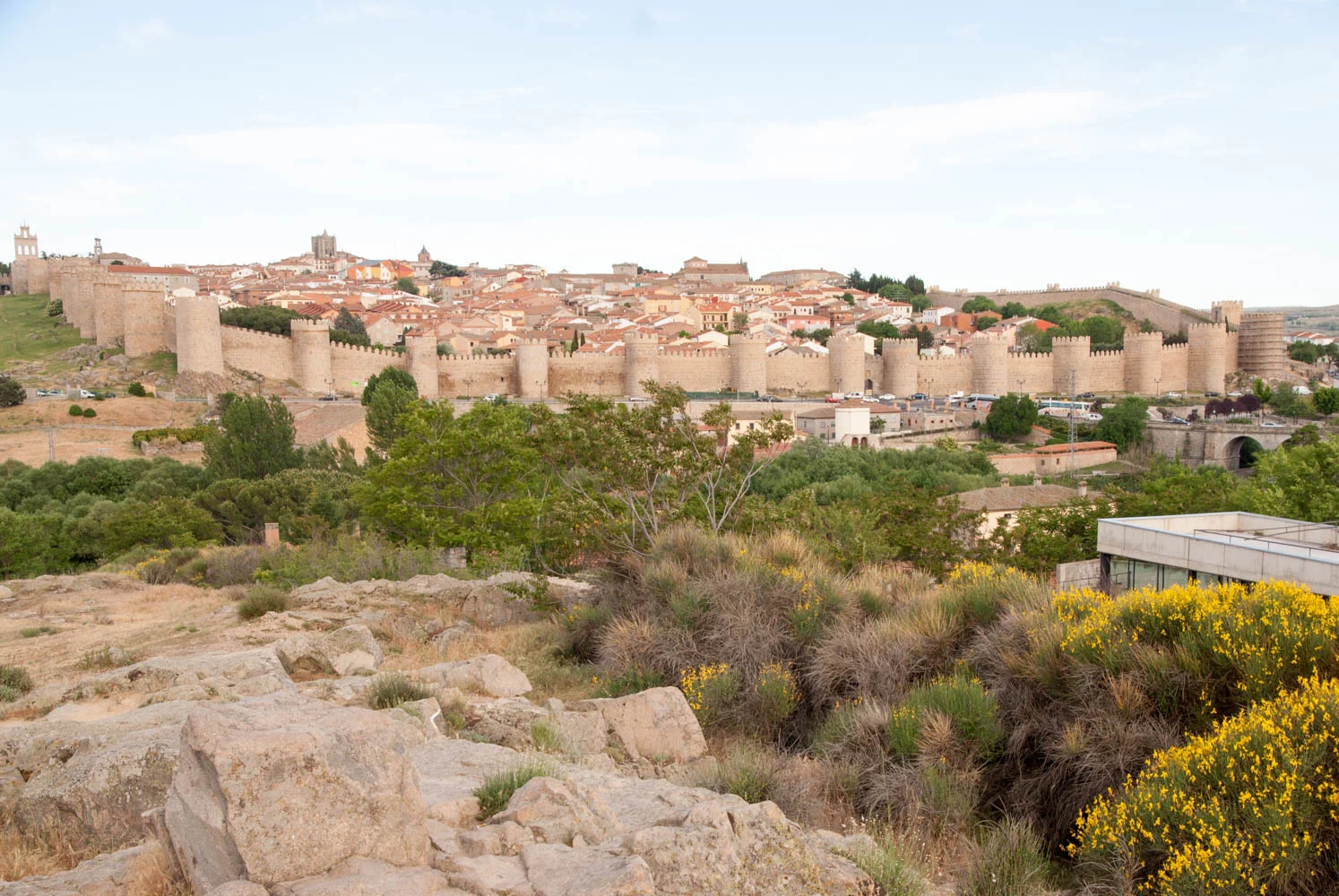 The walled city of Avila