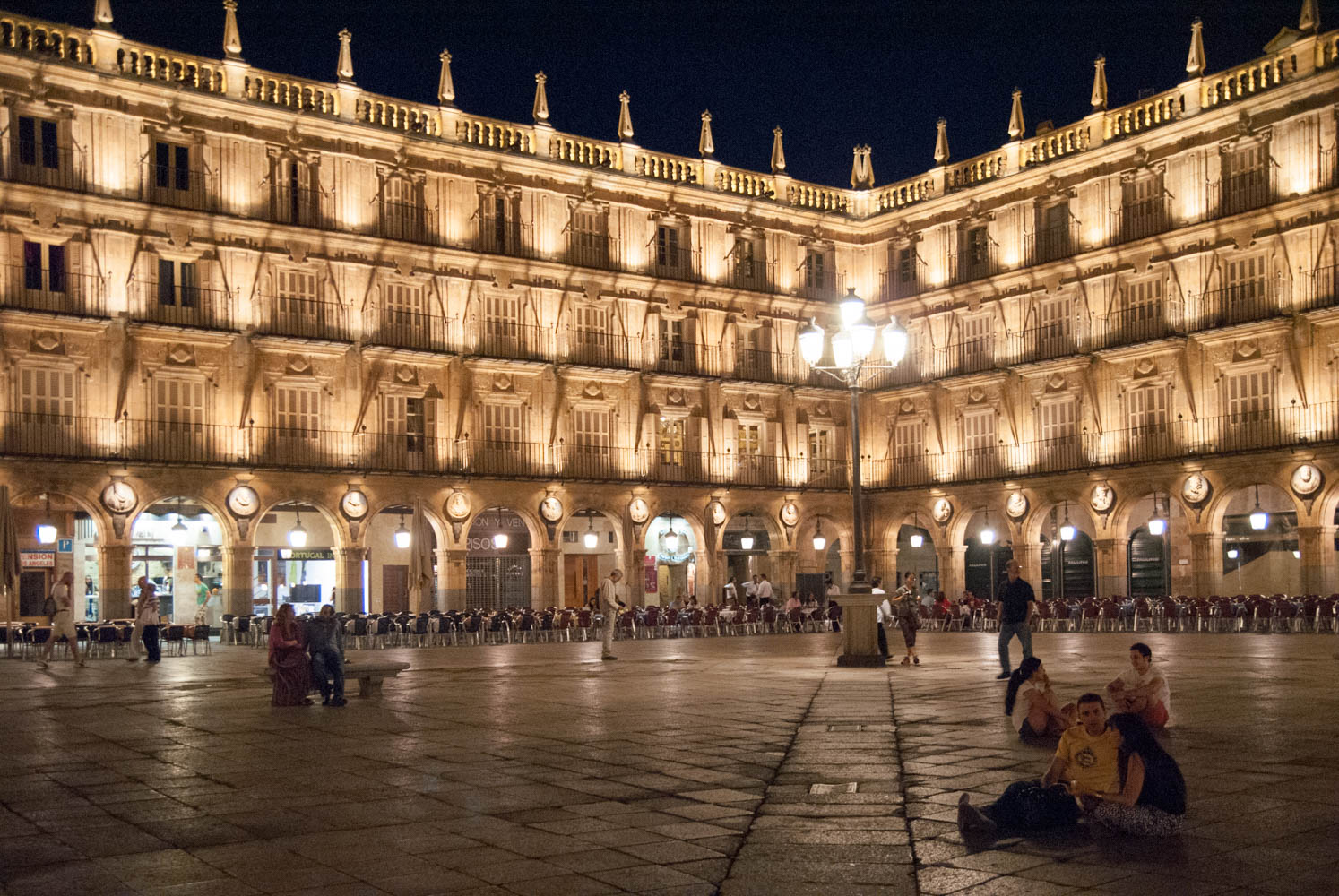 Plaza Mayor at night