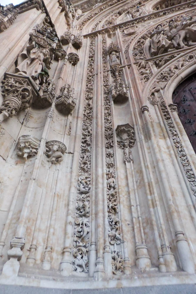 Facade of the Cathedral of Salamanca, built 1513 and 1733