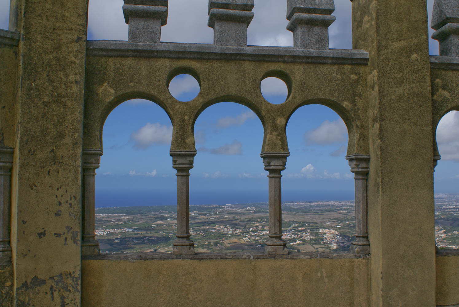 The castle overlooks the Atlantic