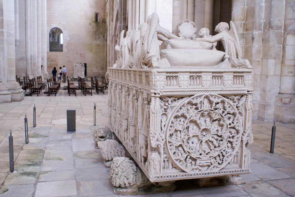 Tomb of King Pedro in Alcobaca.