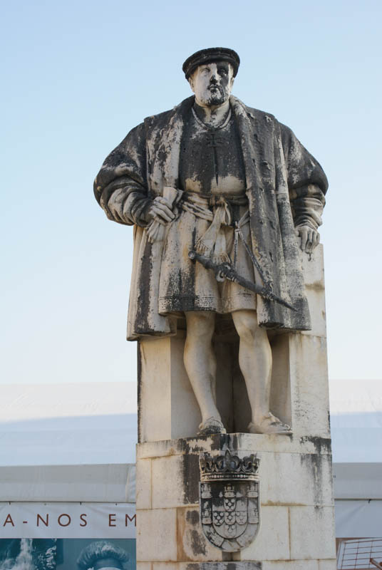 Statue of King João III, who based the university in Coimbra.