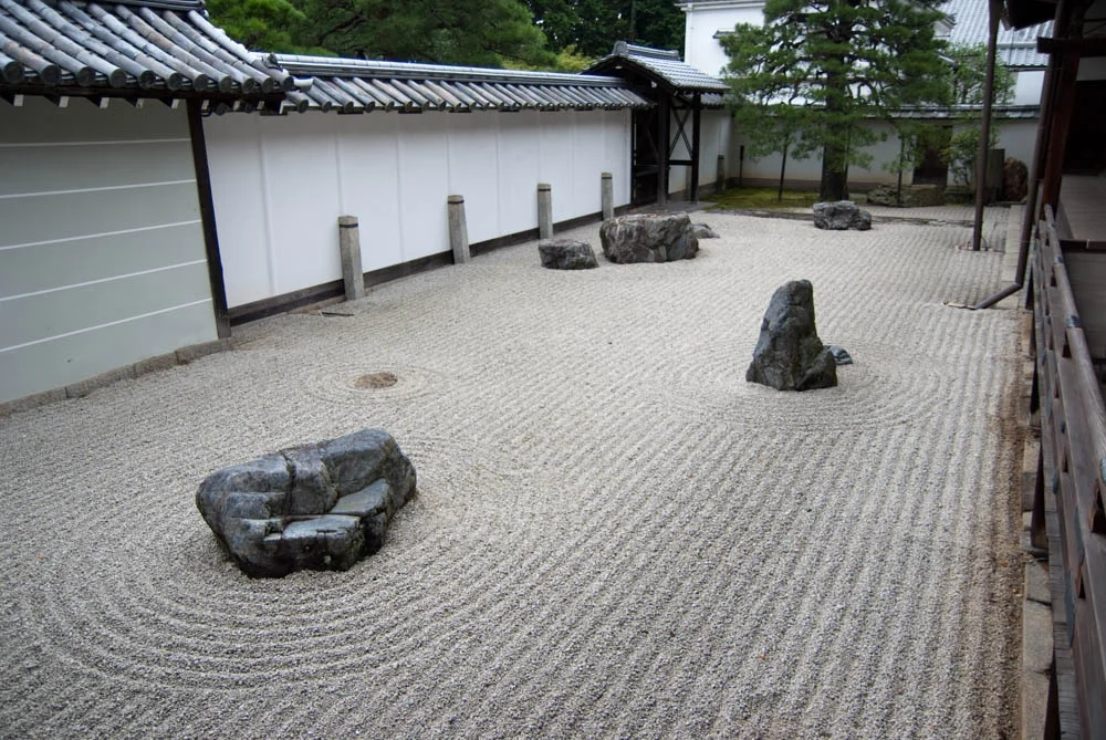 Zen dry garden in the Nanzen-ji temple complex