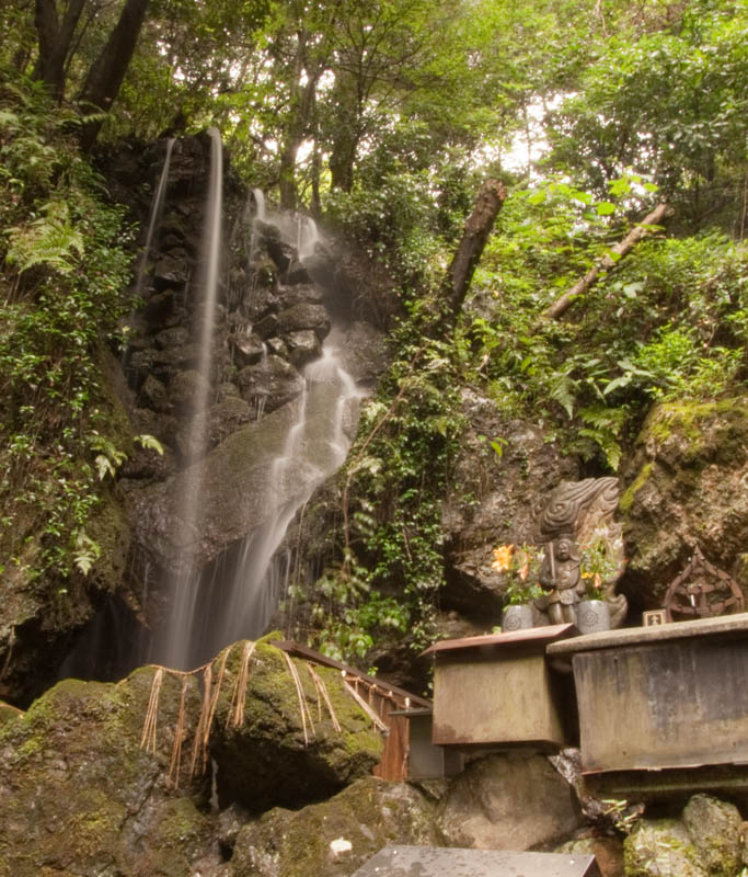 Waterfall and shrine in the Nanzen-ji temple complex