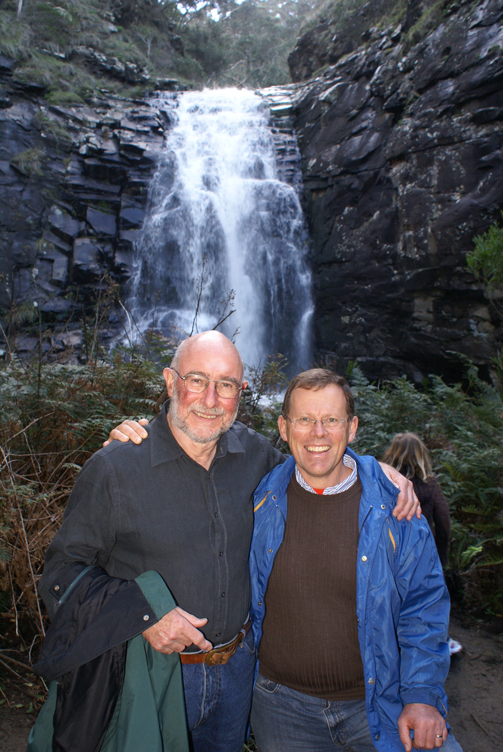 Dexter and Rob Shepherd at Sheoak Falls
