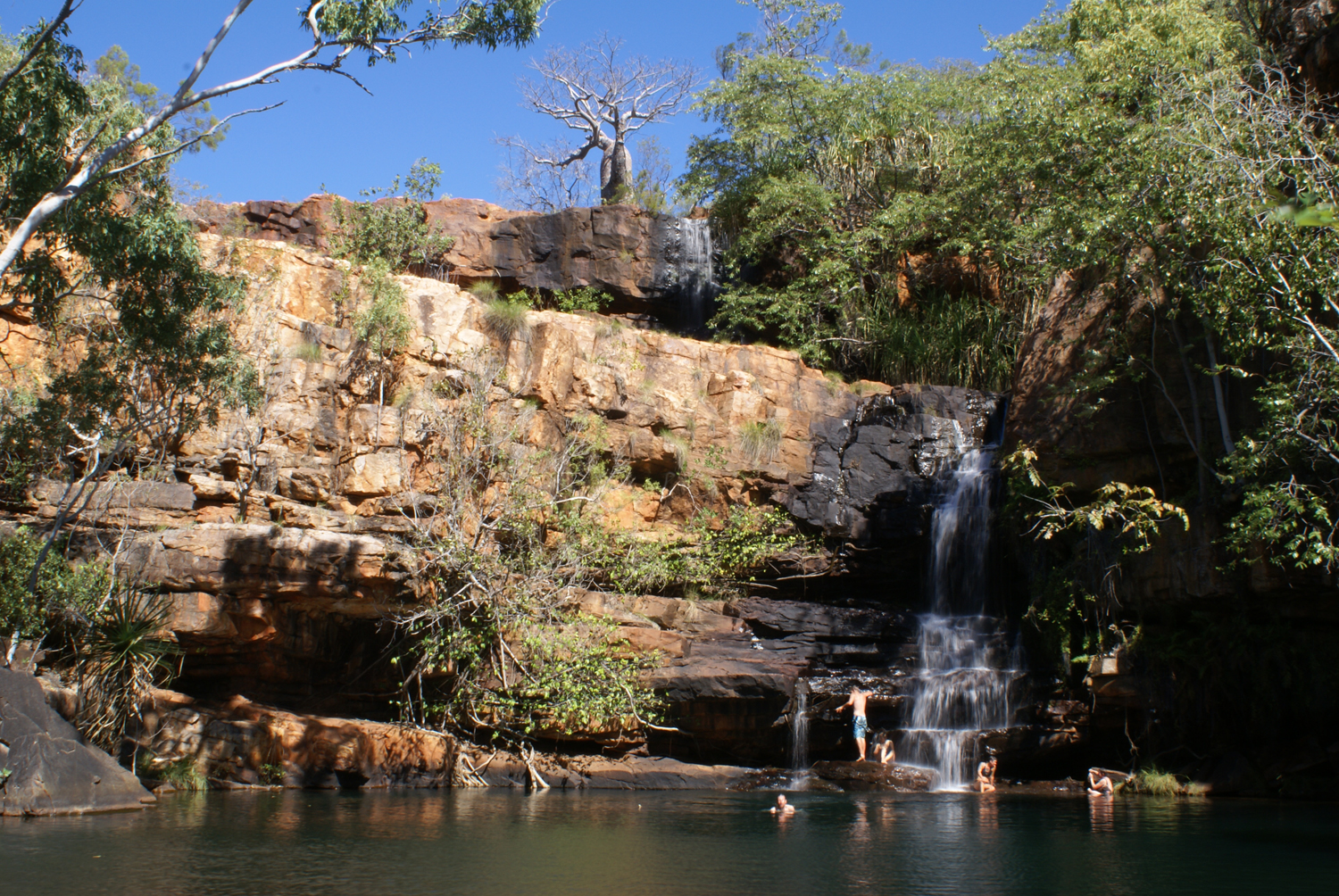 A refreshing dip in Galvan’s gorge