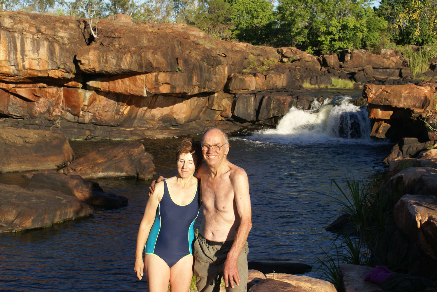 Dick and Pat at Manning Gorge