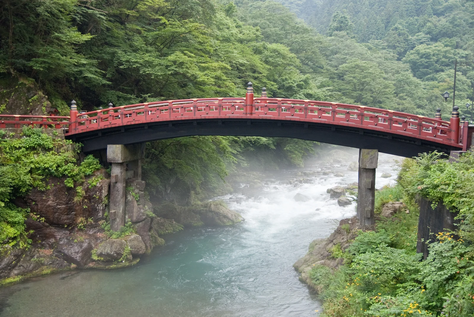 Shinkyo Bridge, a sacred bridge at the entrance to the shrine