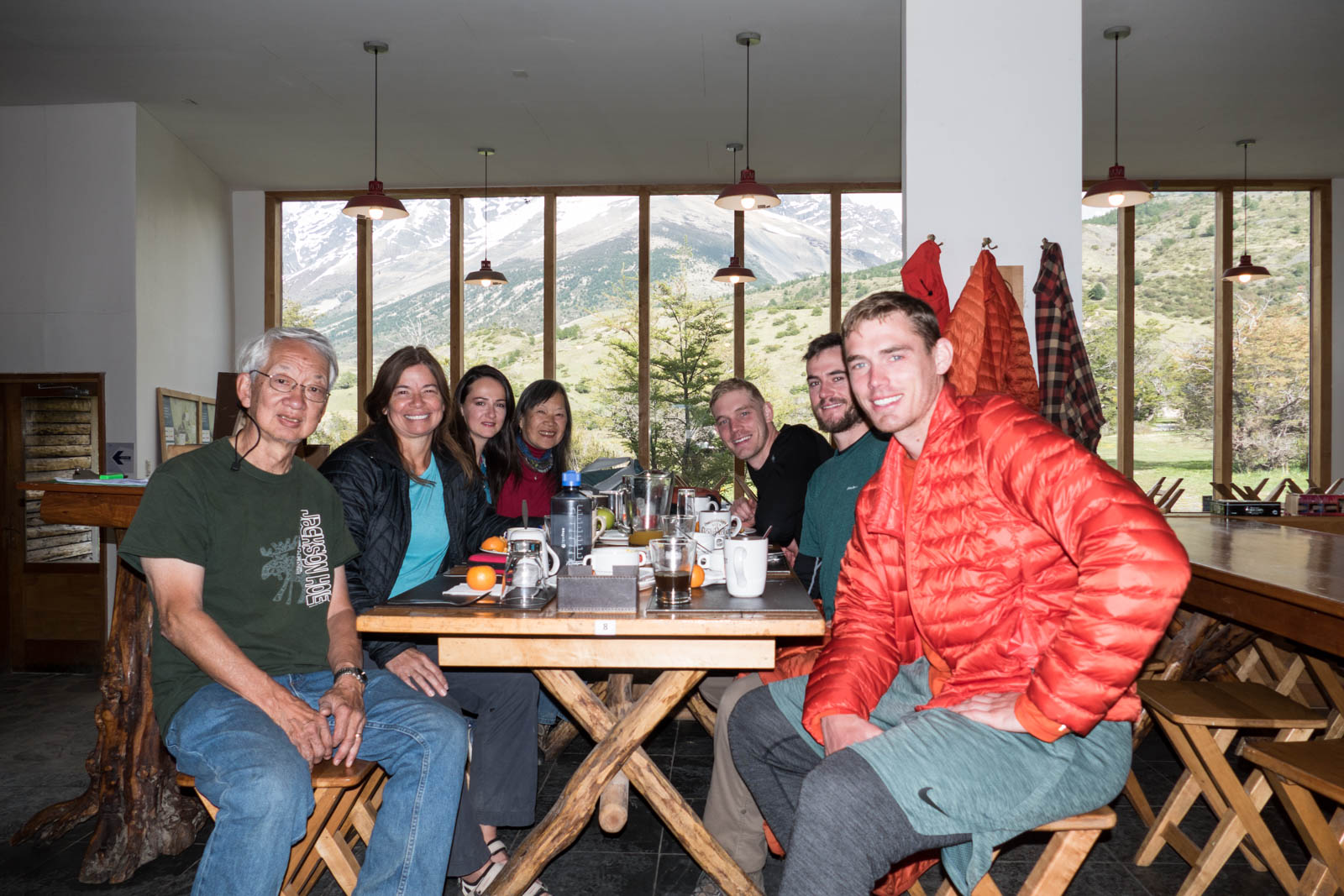 Breakfast with our American friends
