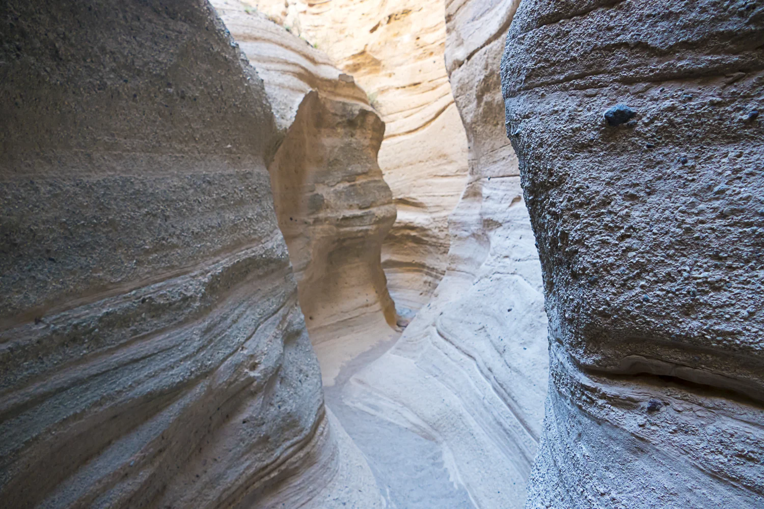Slot canyon in Kasha-Katuwe Tent Rocks National Monument