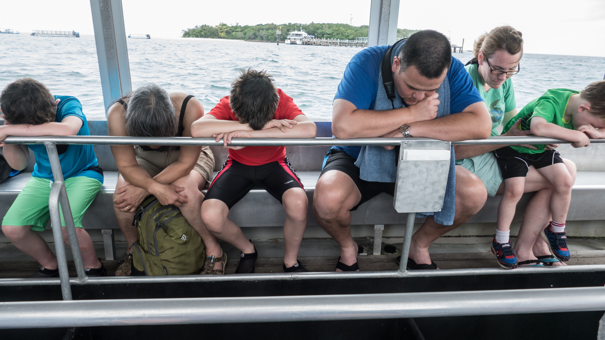 Glass bottom boat ride