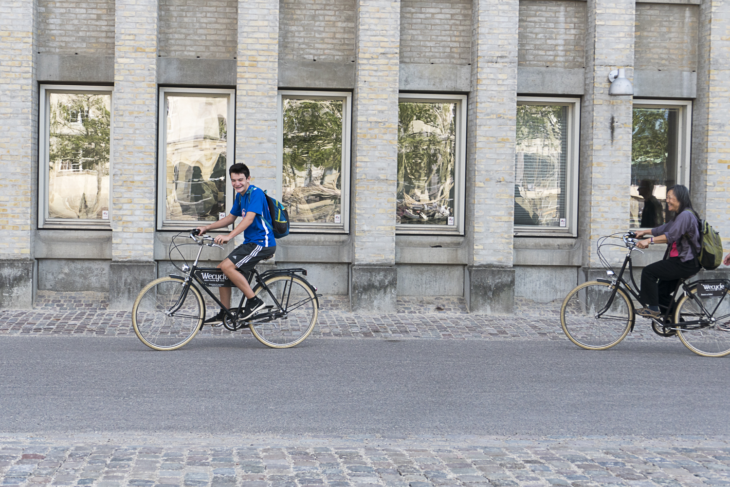 We rented bikes to see more of the city