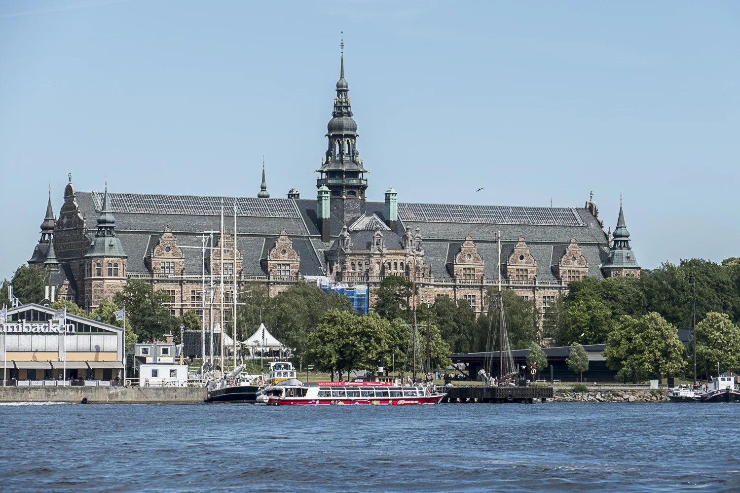 View of the Stockholm harbor from one of many ferries