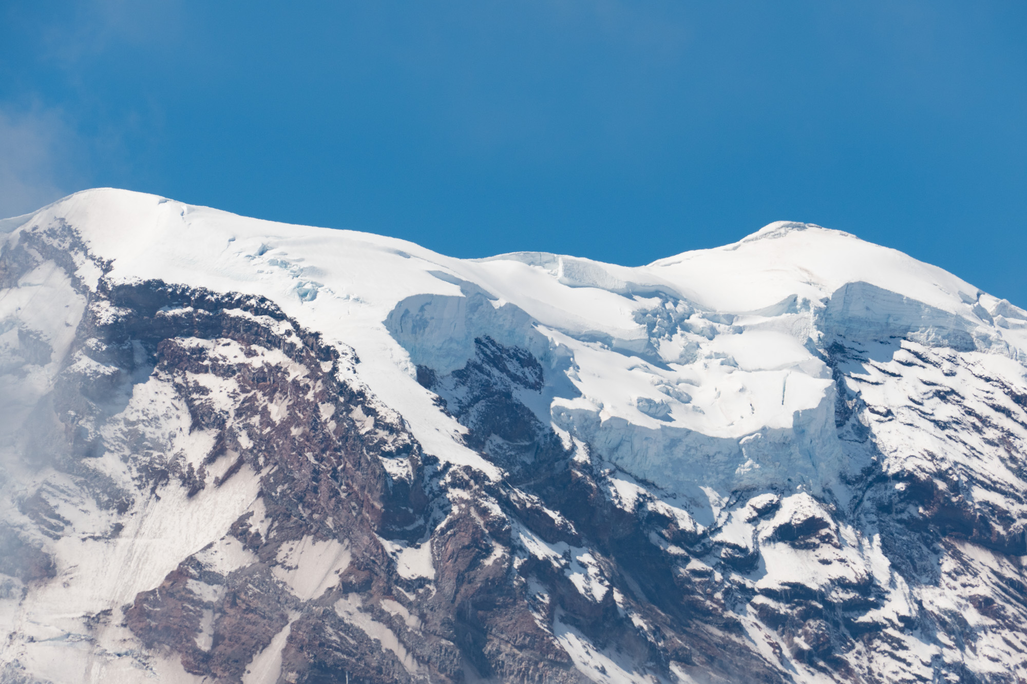 Glaciers at the peak