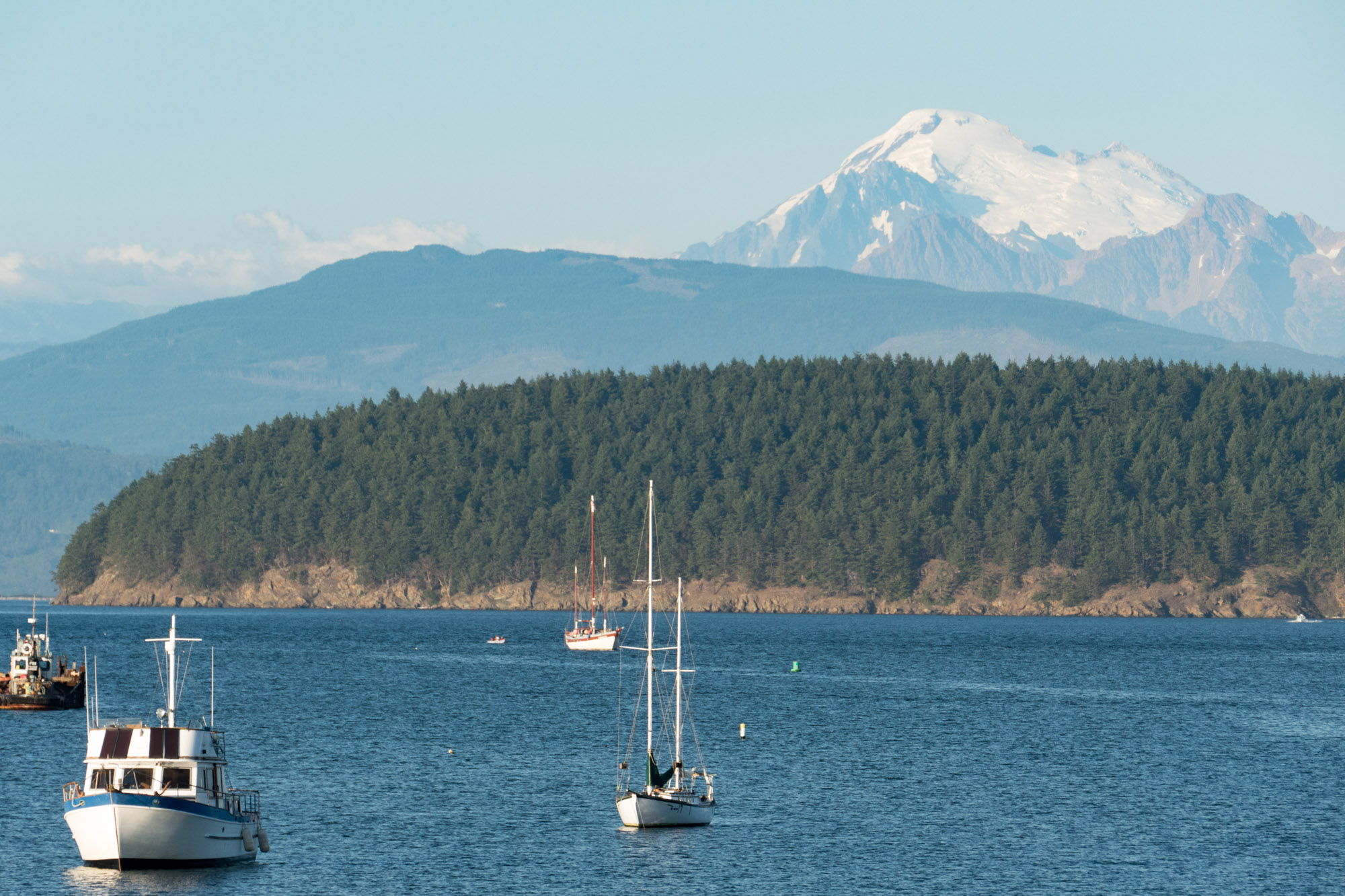 Mt. Baker from the Anacortes harbor