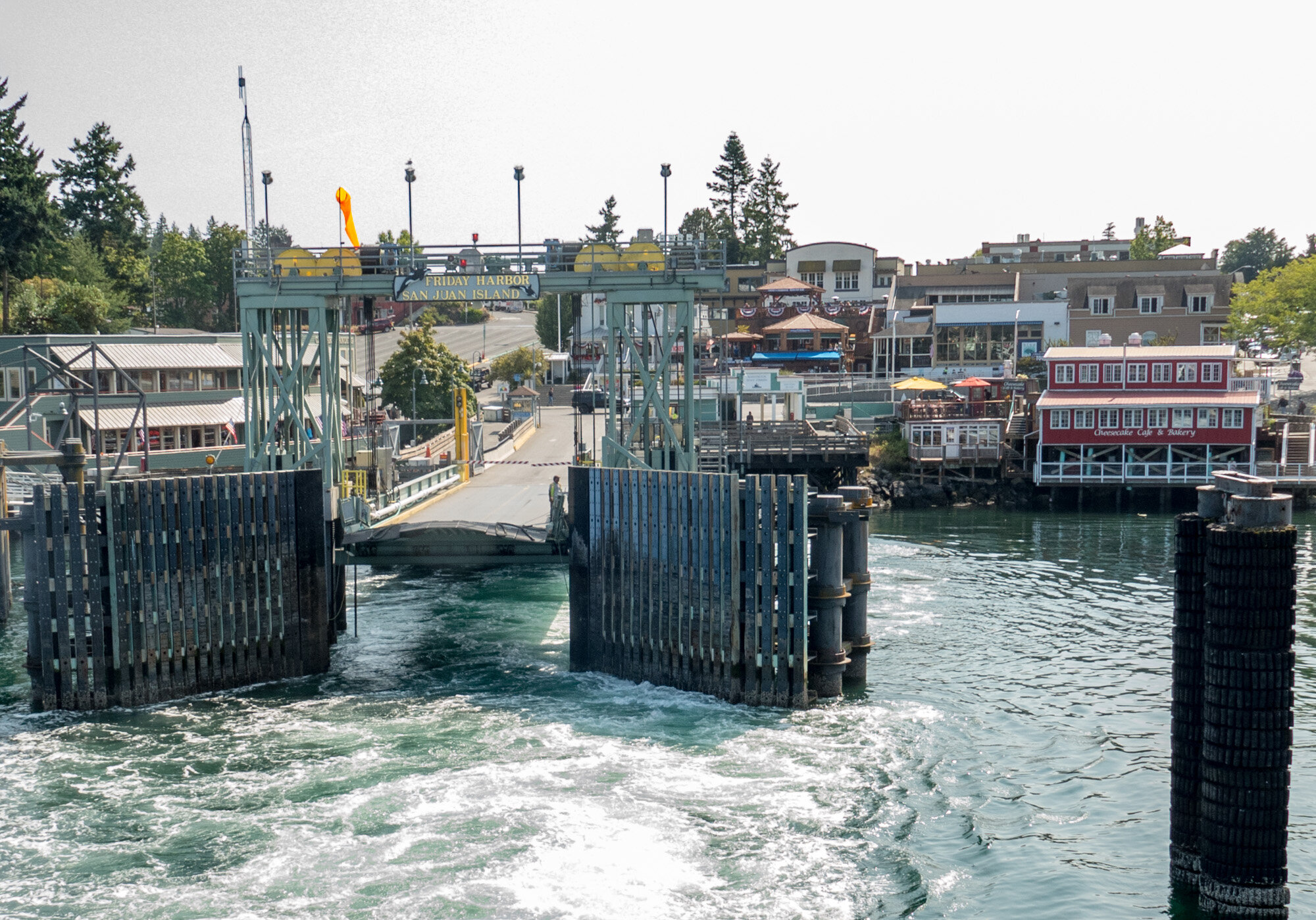 Ferry departure from Friday Harbor
