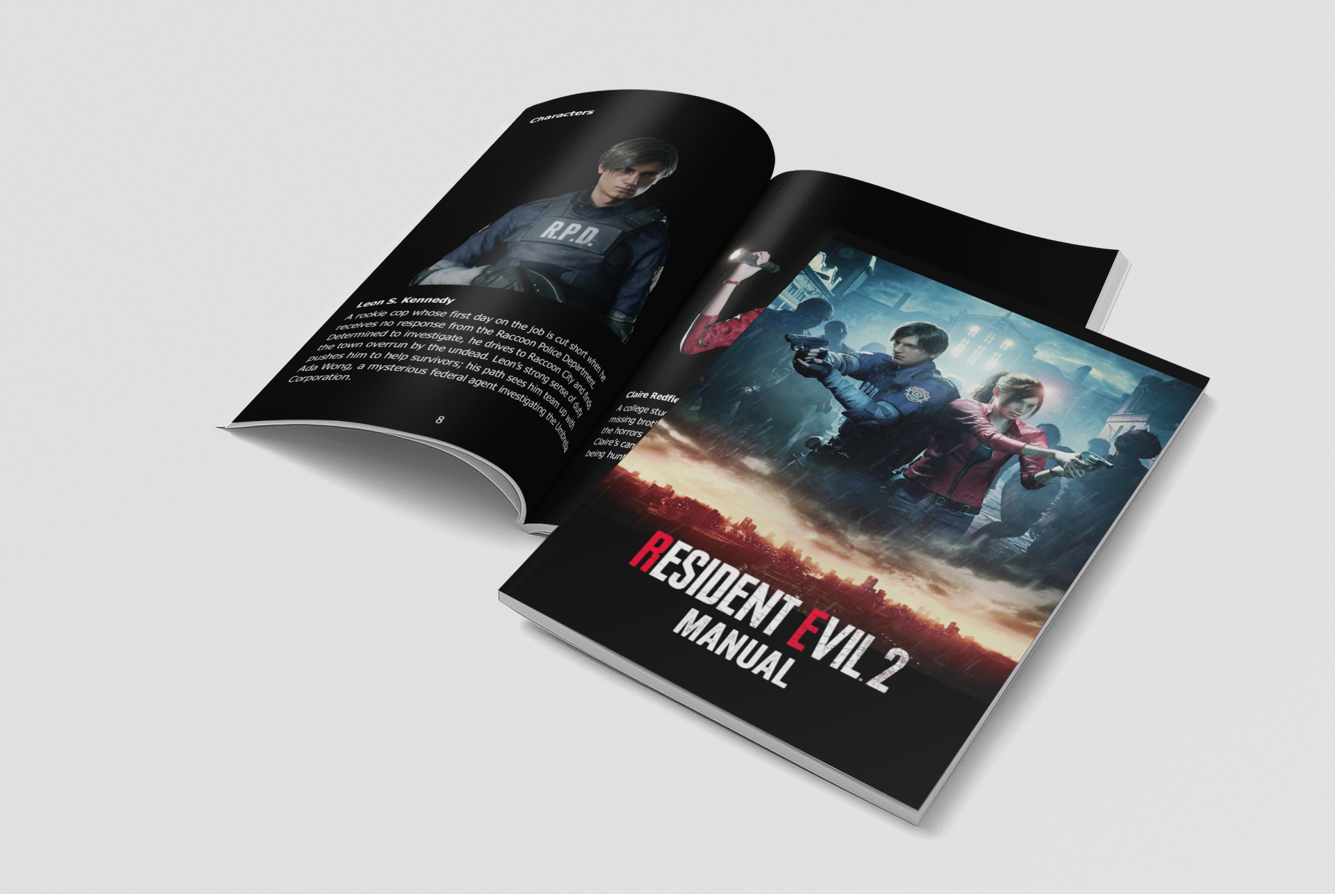 Resident Evil 2 Remake Manual PS5 / PS4 Instruction Manual (Unofficial)