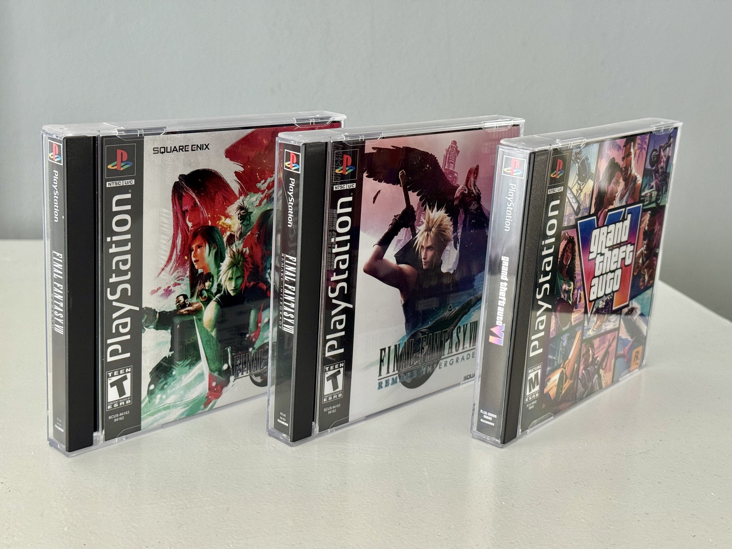 Classic PS1 Case Games