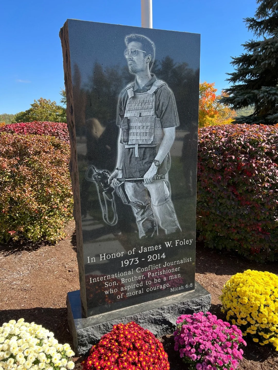 New Hampshire Church Unveils Memorial To Honor of Conflict Journalist James Foley — James W. Foley