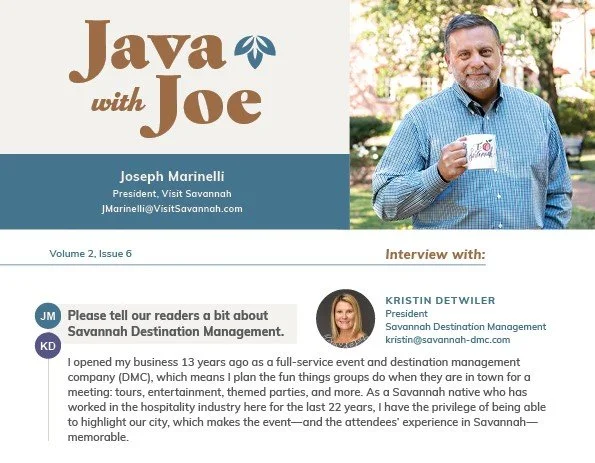 Q&amp;A with Joseph Marinelli, President, Visit Savannah