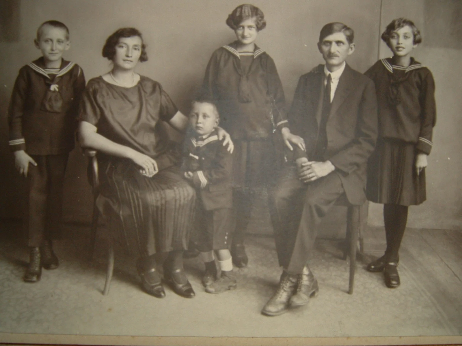 The Szalay family, left to right: Mihály Jr., Mária (Mariska), Ernő (Ernie), Olga, Mihály Sr., Irén (Inci)
