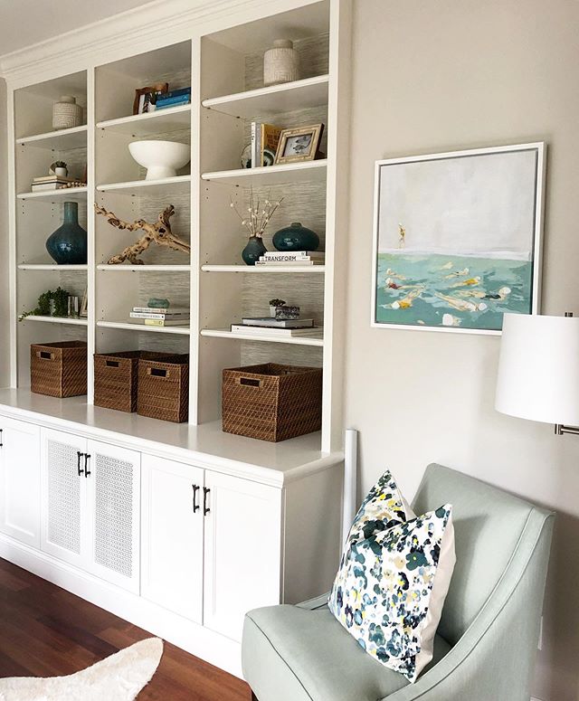 Another day of assembly and installing like crazy ... still waiting on a few items but loving how this office is shaping up #kristinconraddesigns