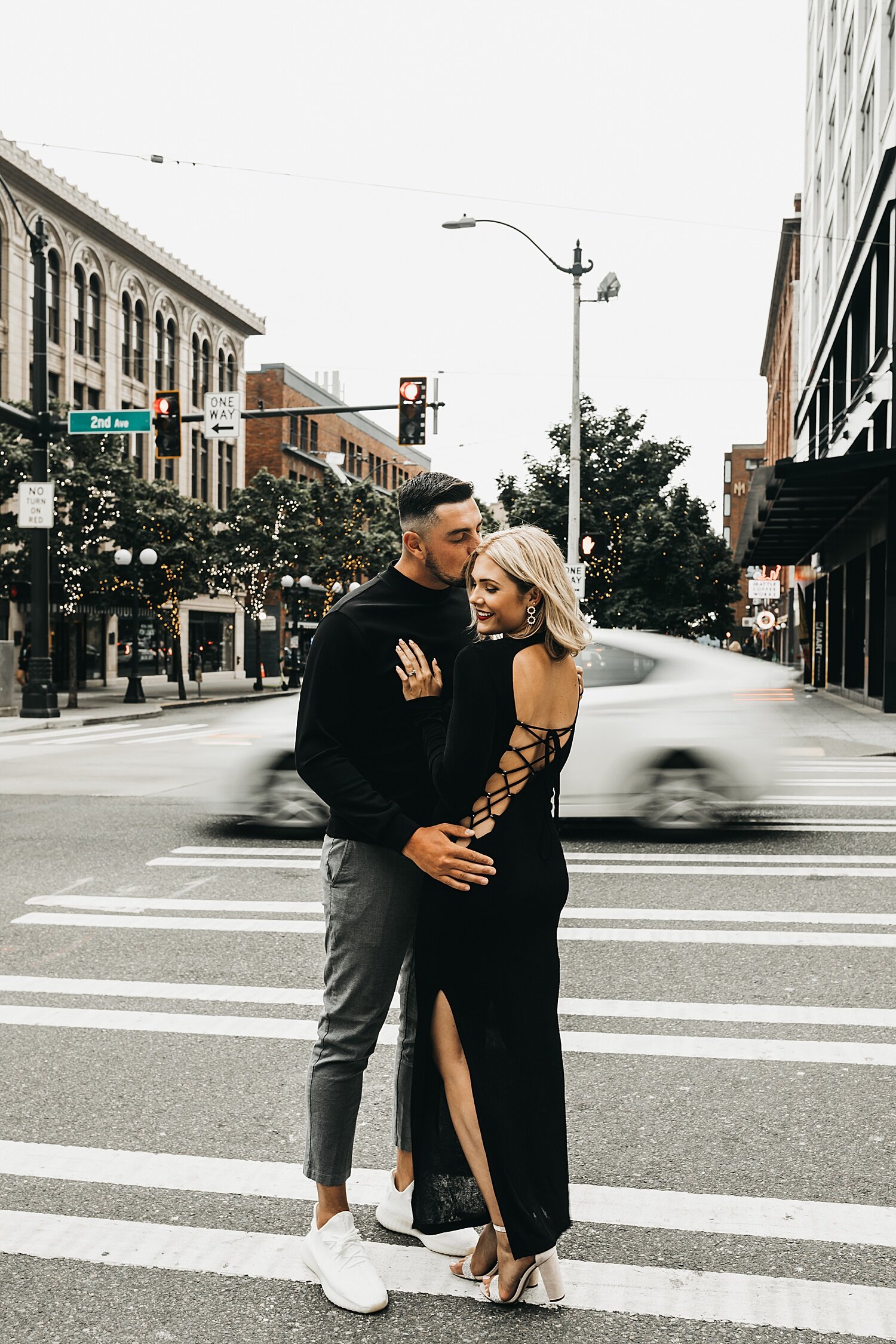 Blurred Engagement Photos