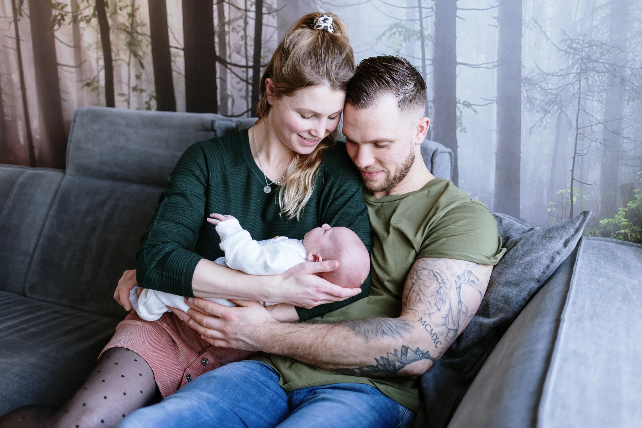 Een fotoshoot samen met je pasgeboren baby