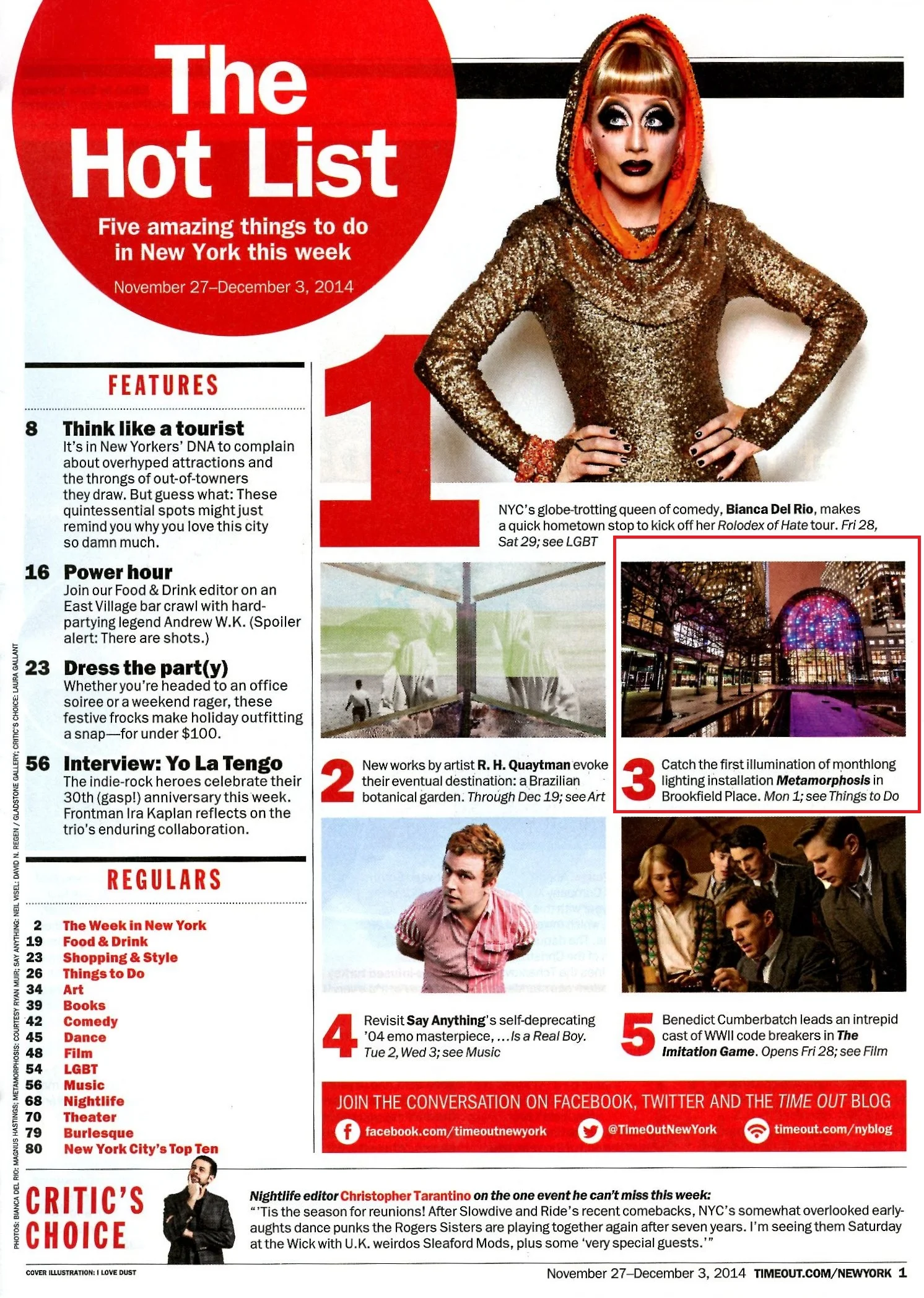 TIME OUT MAGAZINE | 11.27.14 - 12.3.14