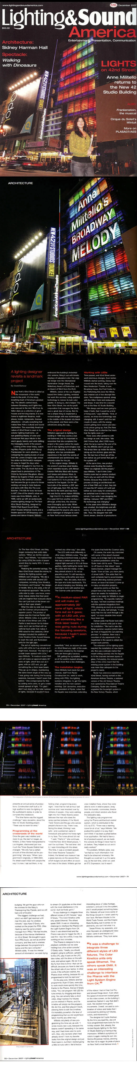 LIGHT & SOUND AMERICA | DECEMBER 2007