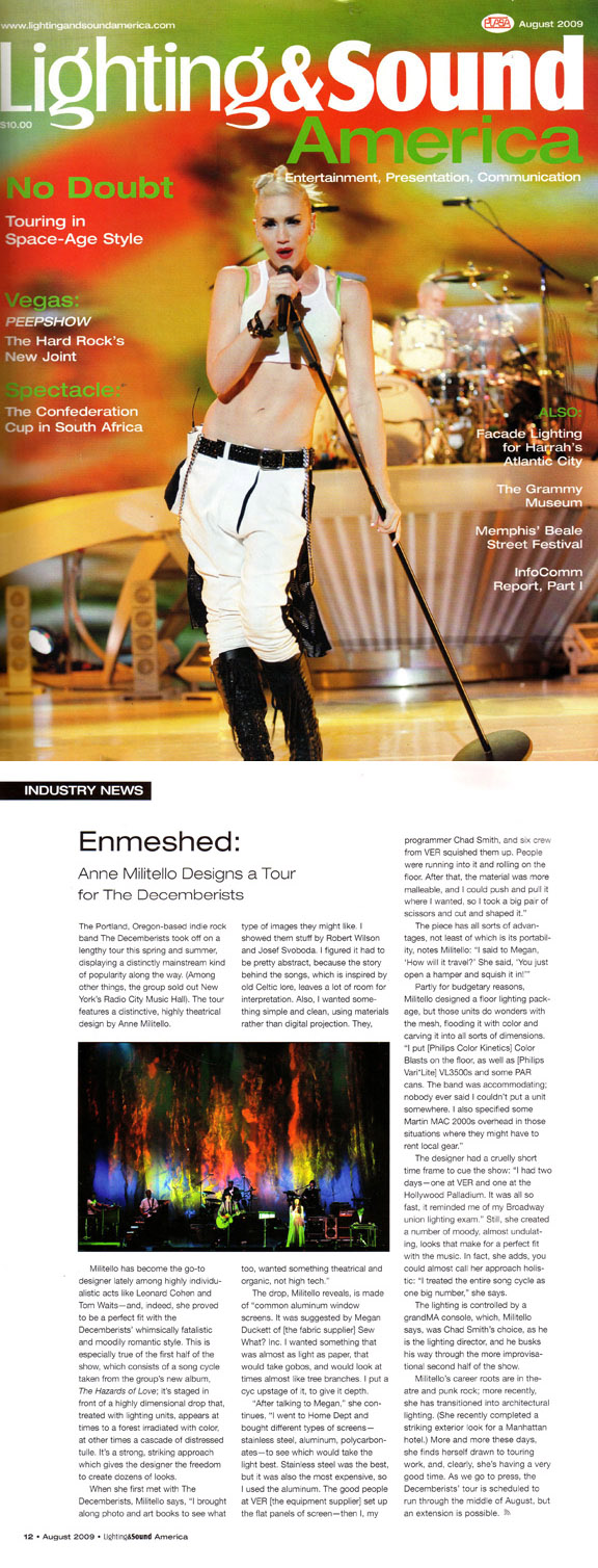 LIGHT & SOUND AMERICA | AUGUST 2009