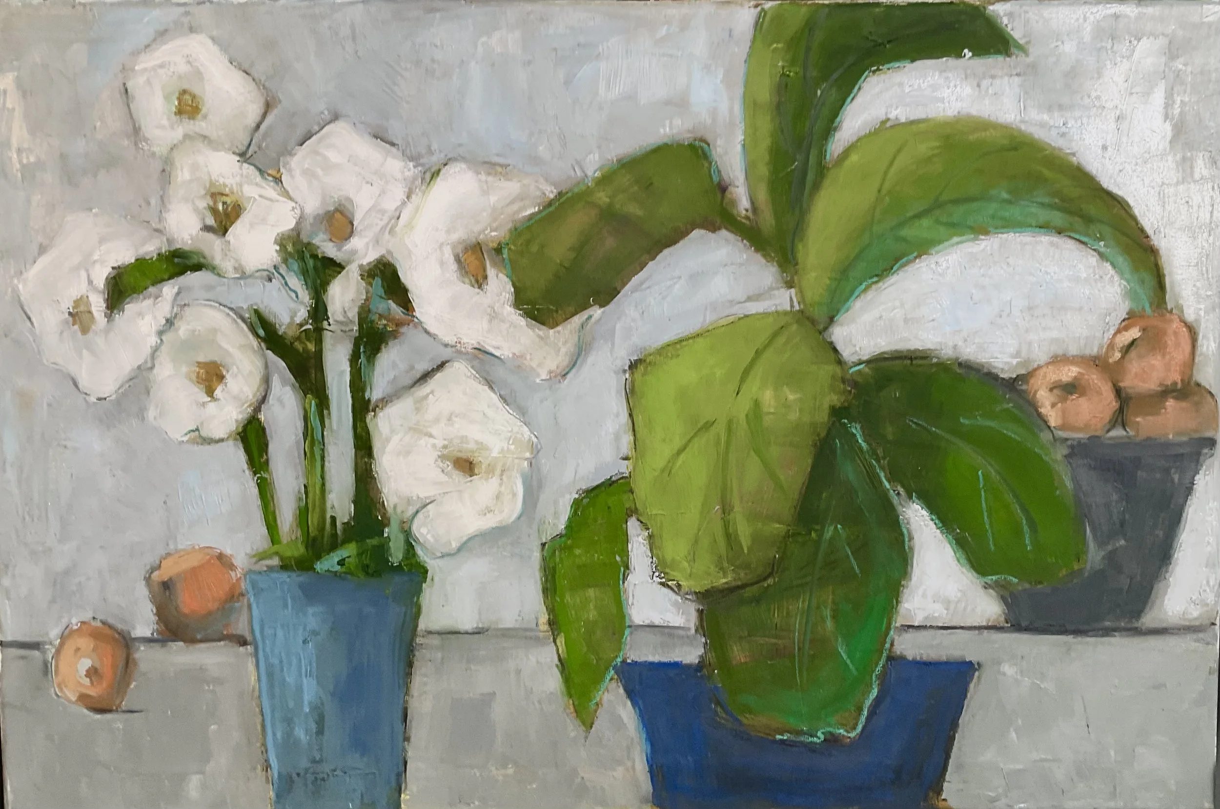 ORANGES 24 X 36 OIL/WAX ON CANVAS