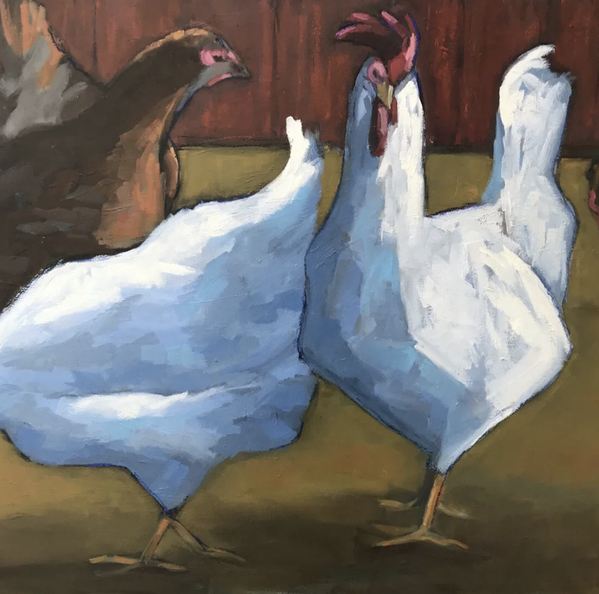 BARNYARD BUDDIES 24 X 36 (SOLD)