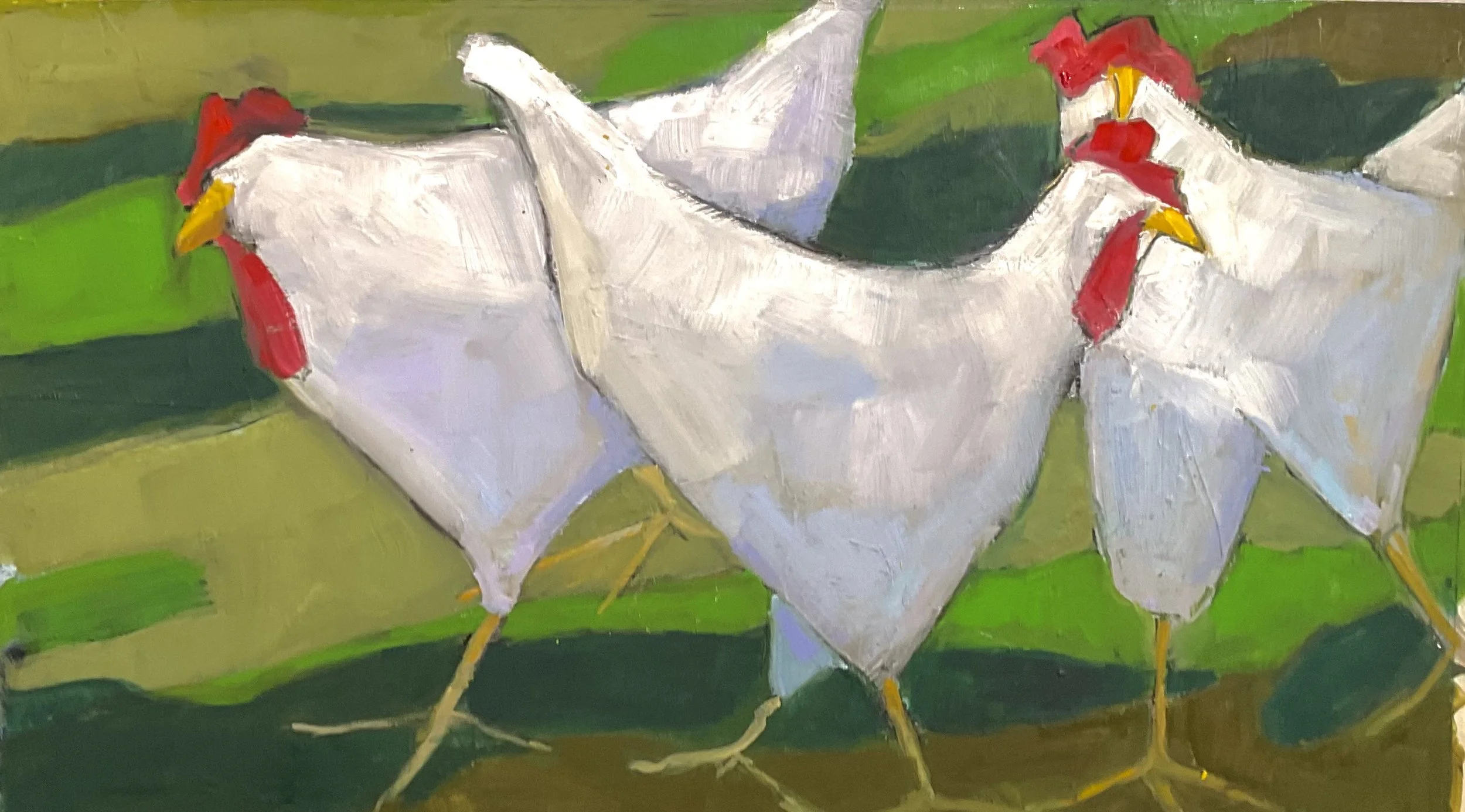 DIFFERENT DIRECTIONS 22 X 13 OIL/WAX ON ALUMINUM