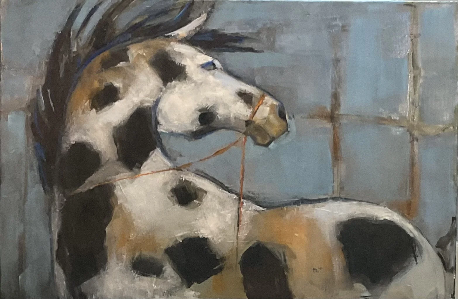 BREAKING FREE 24 X 36 OIL ON CANVAS