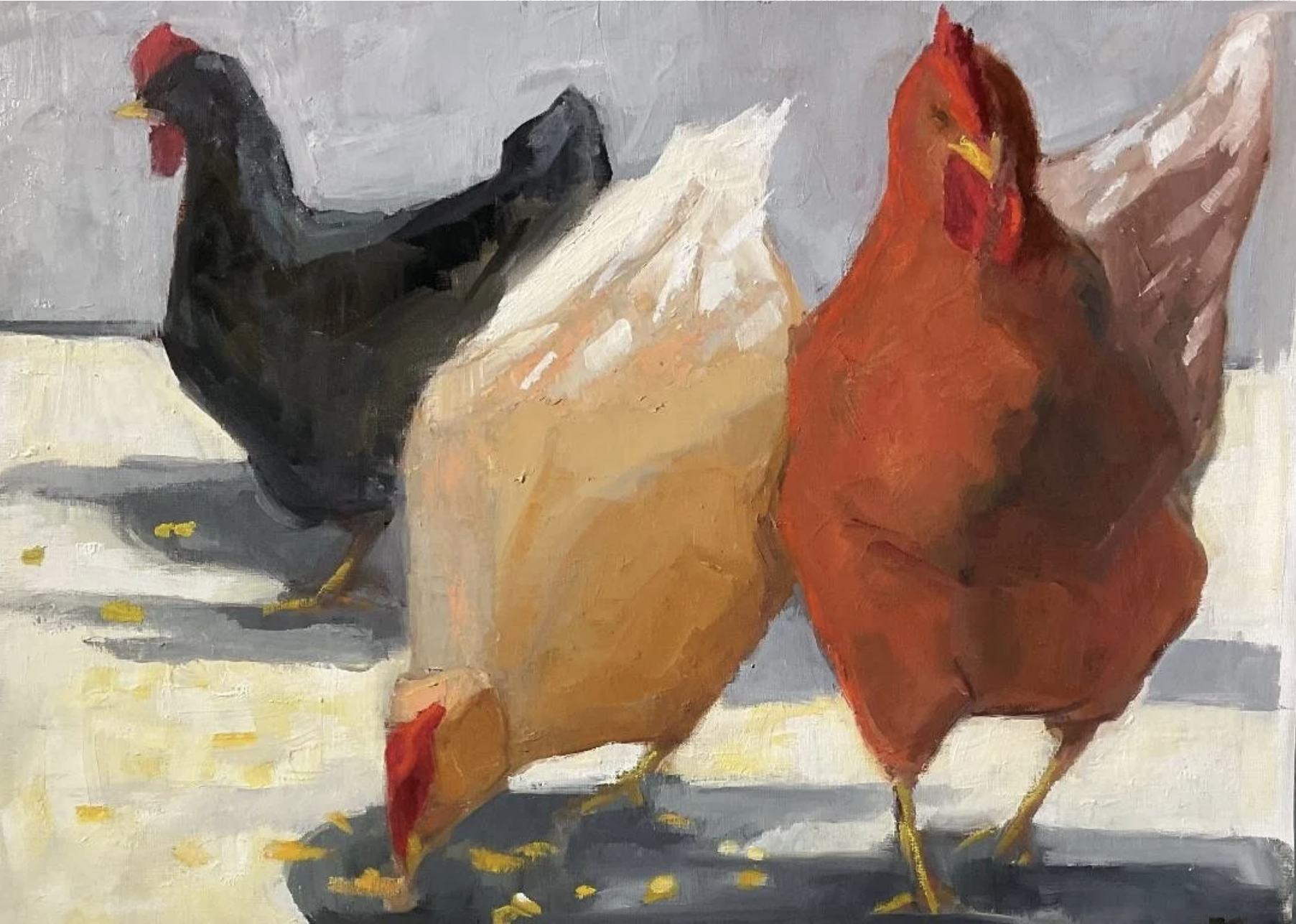 I'M FULL 18 X 21 WAX ON PANEL 