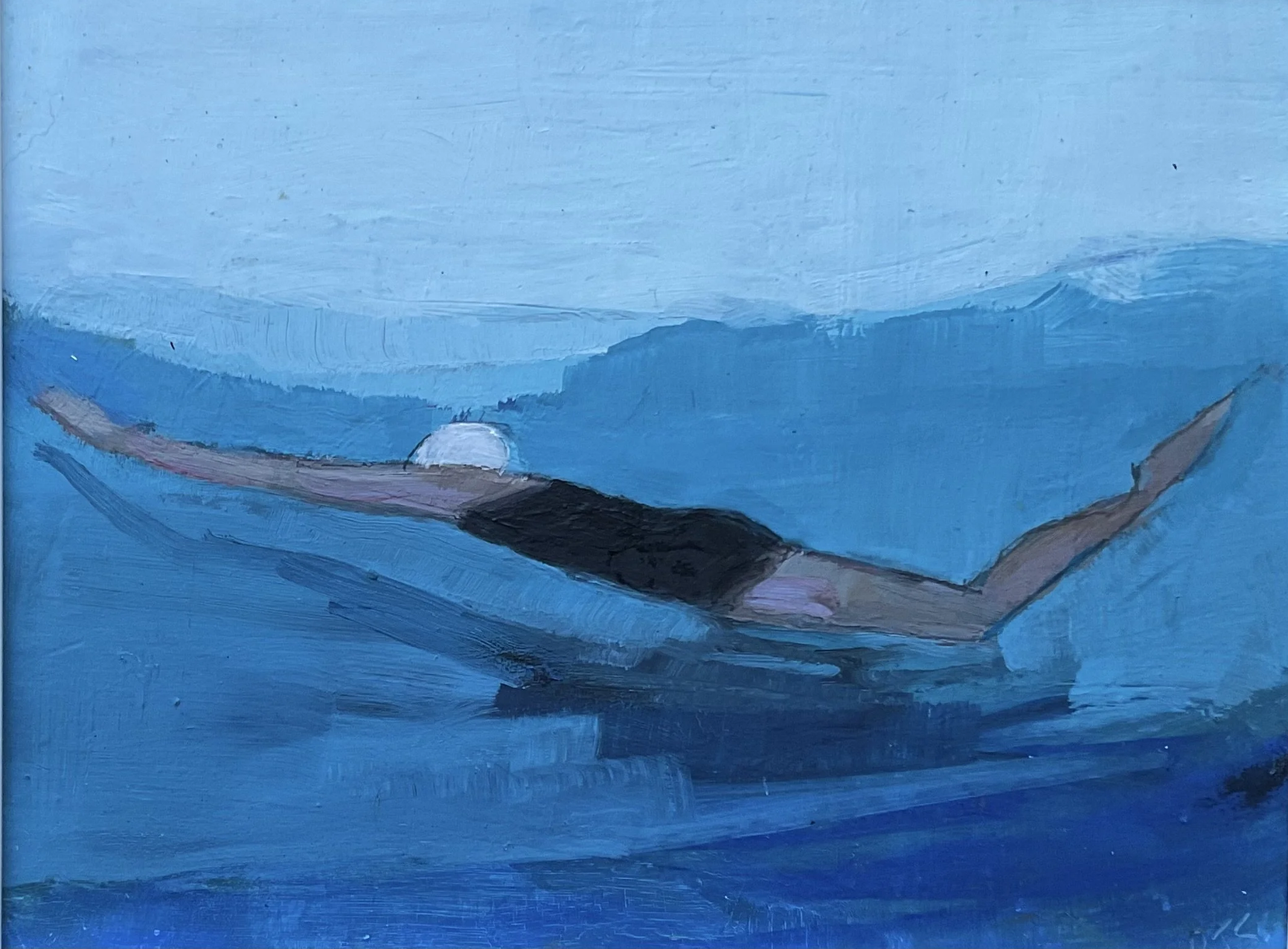 INTO THE DEPTHS 6 X 8 OIL/PANEL