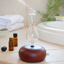 My favorite diffuser at Mandala - wood, glass, quiet and easy to clean.