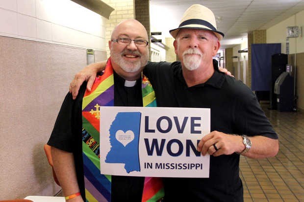 Fr. Errol and his husband, Mike “Mick” Robertson