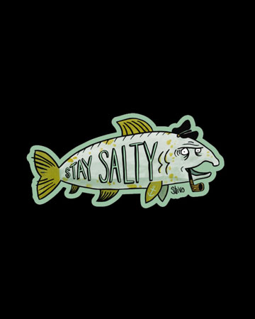 Stay Salty Fish Sticker