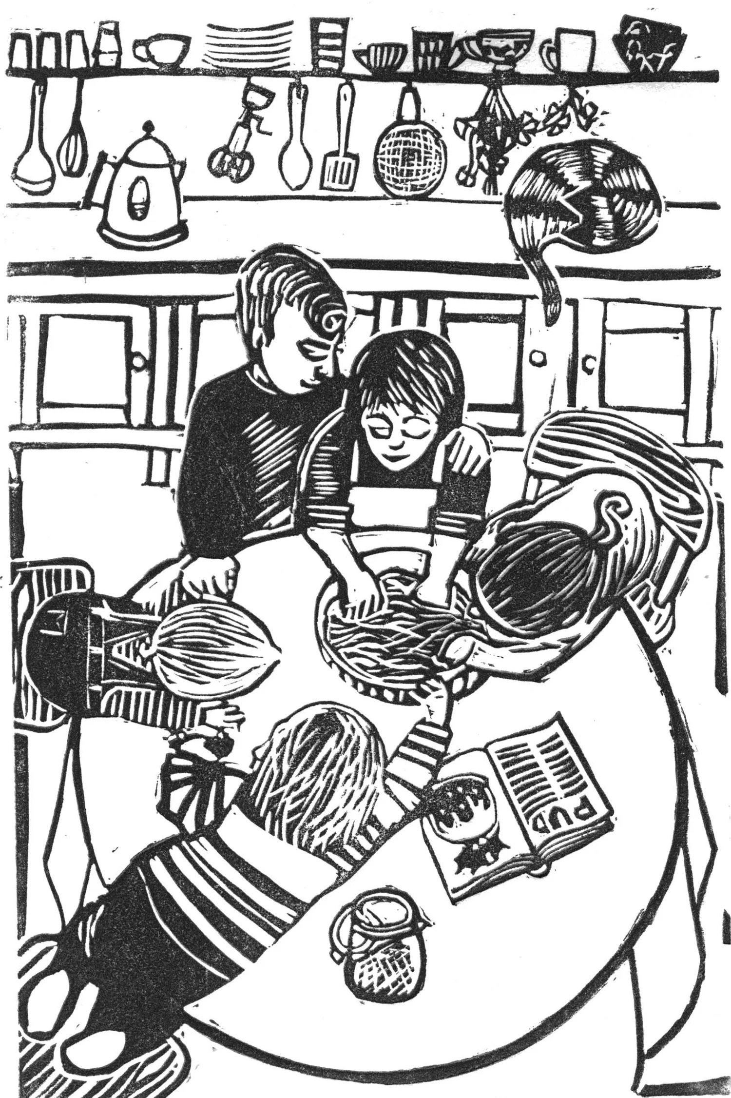 Cat Moore Printmaker — Stir Up Sunday limited edition linocut print