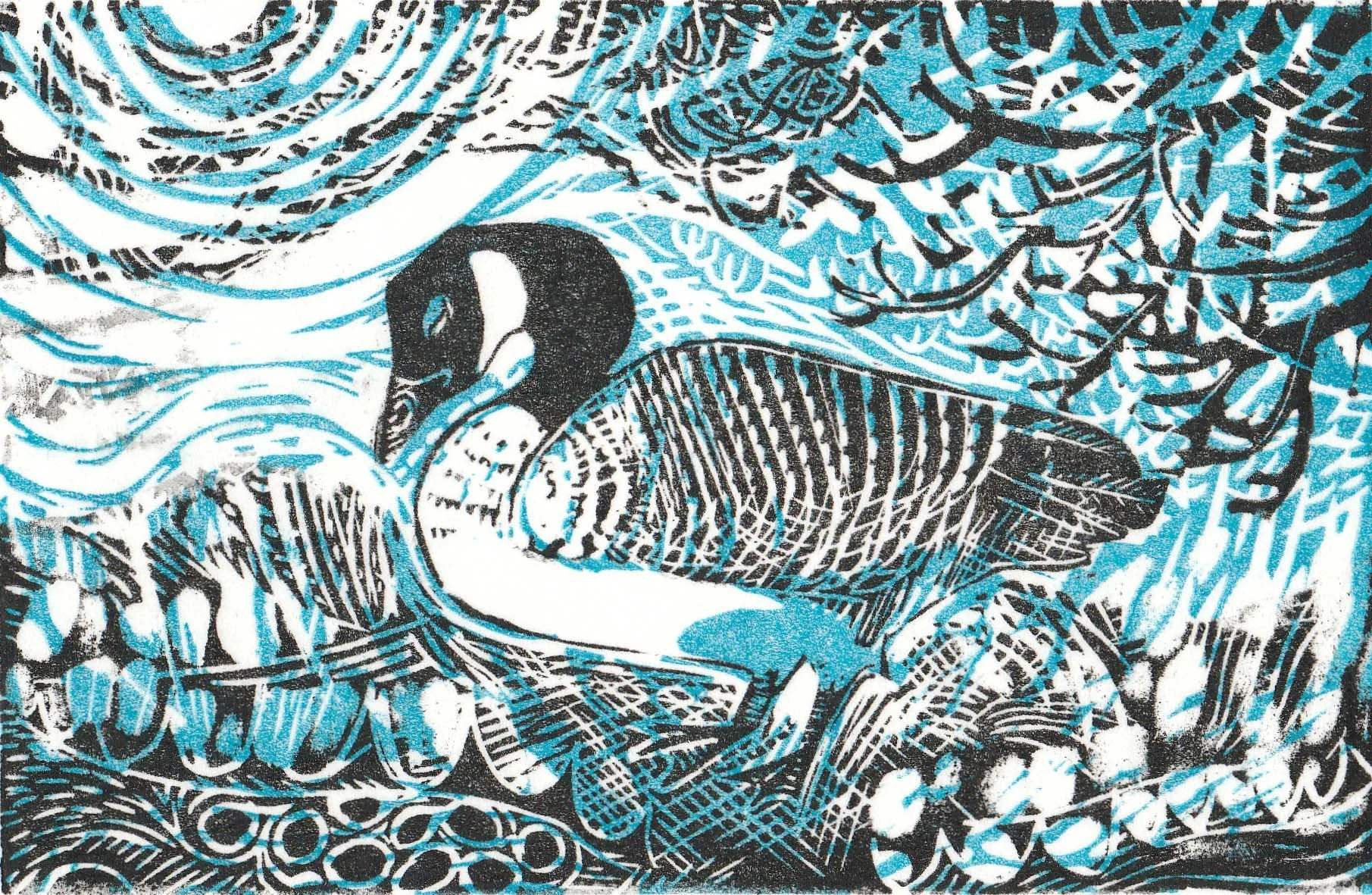 Canada Goose limited edition linocut print