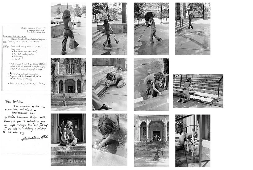 Mierle Laderman Ukeles, Washing/Tracks/Maintenance: Outside , 1973