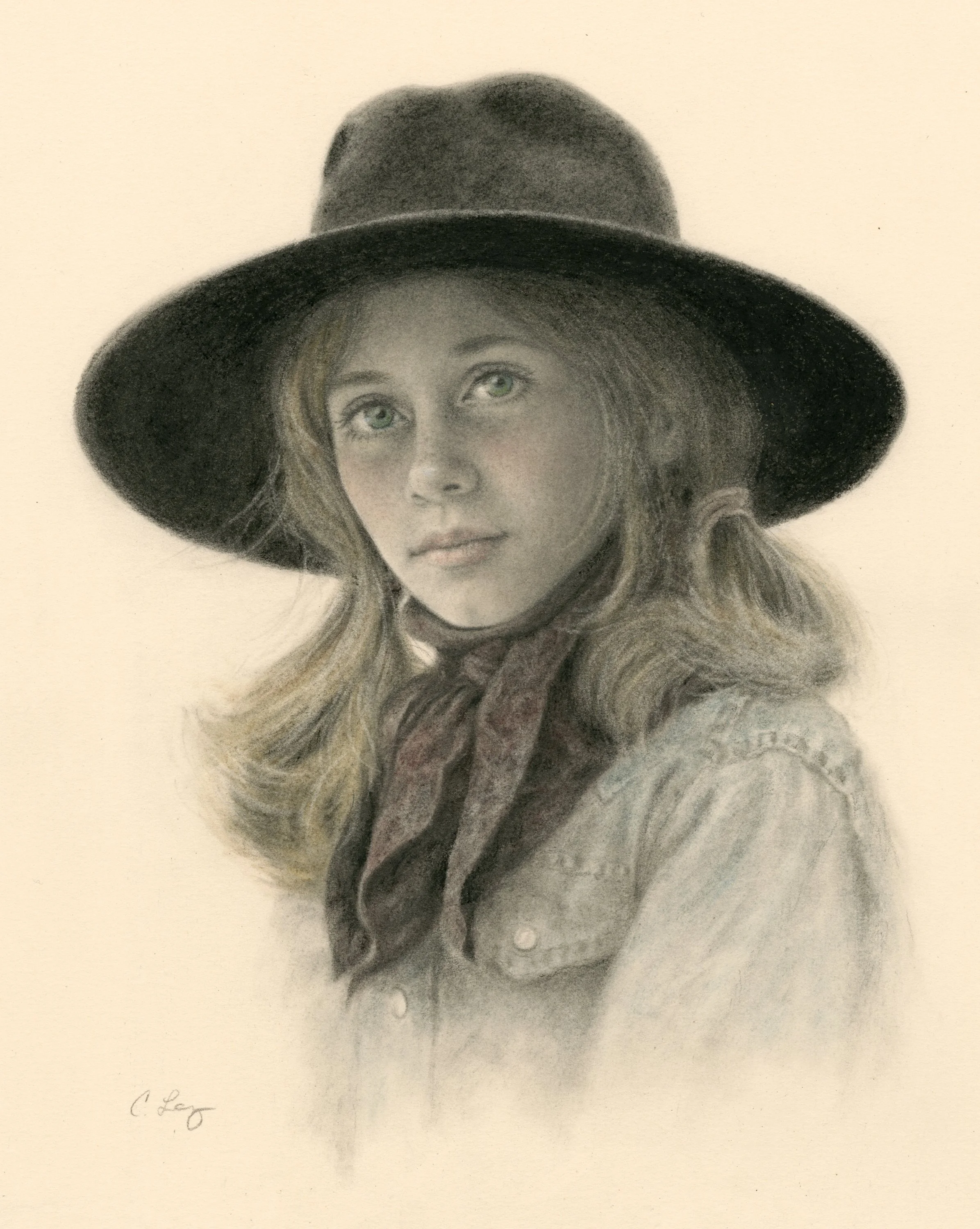 Young Cowgirl From Wild Horse Creek
