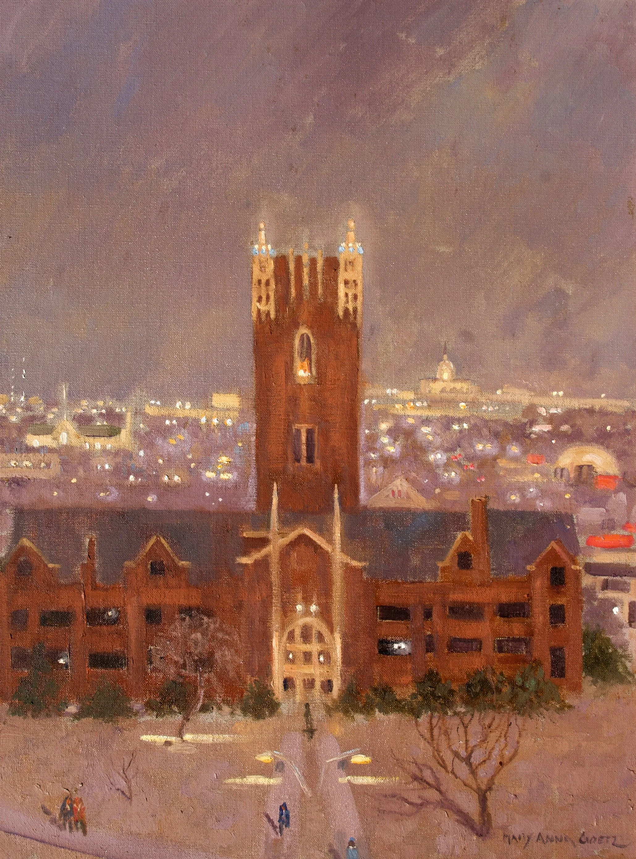 OCU Campus at Dusk