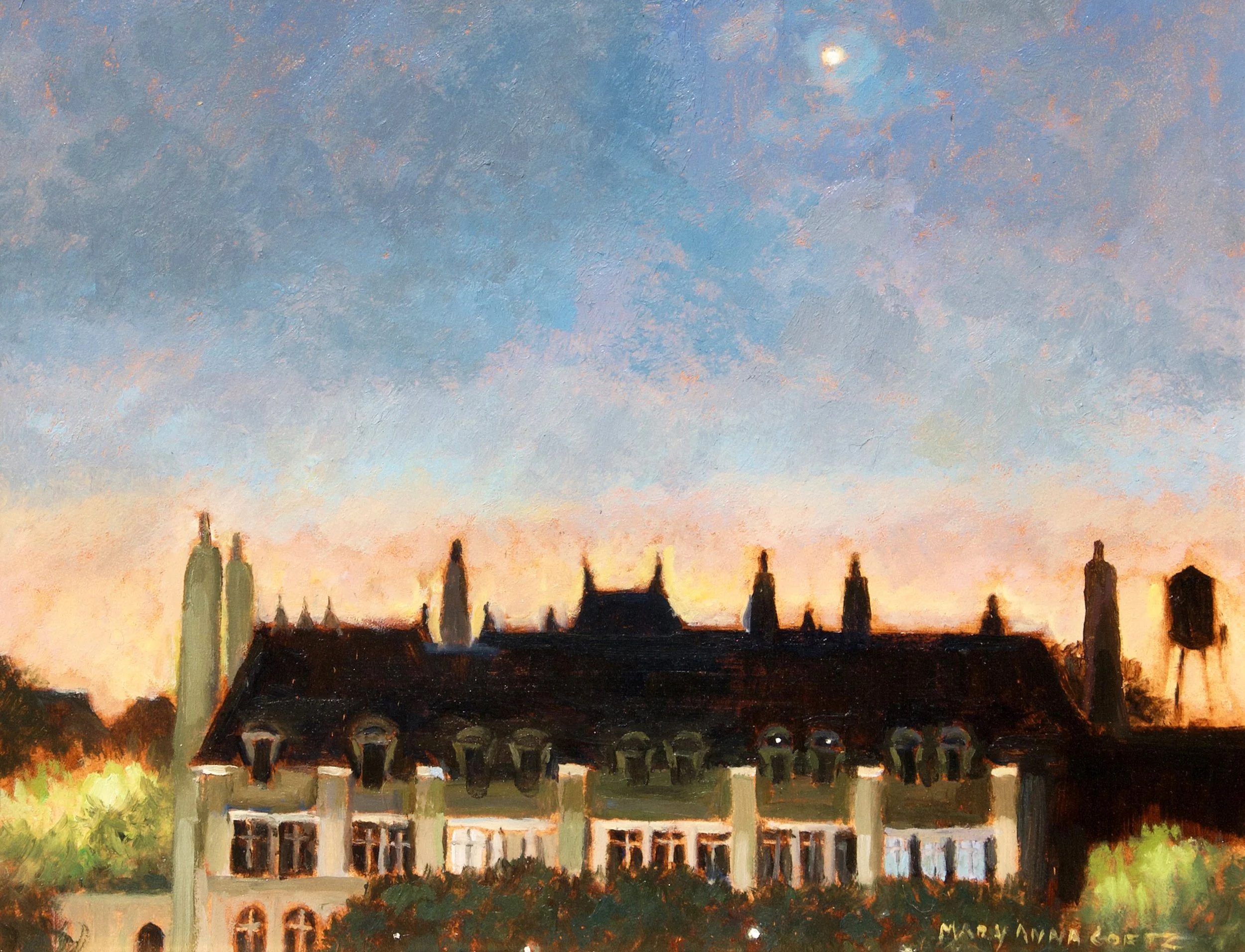 Moonrise Over 6100 Grand