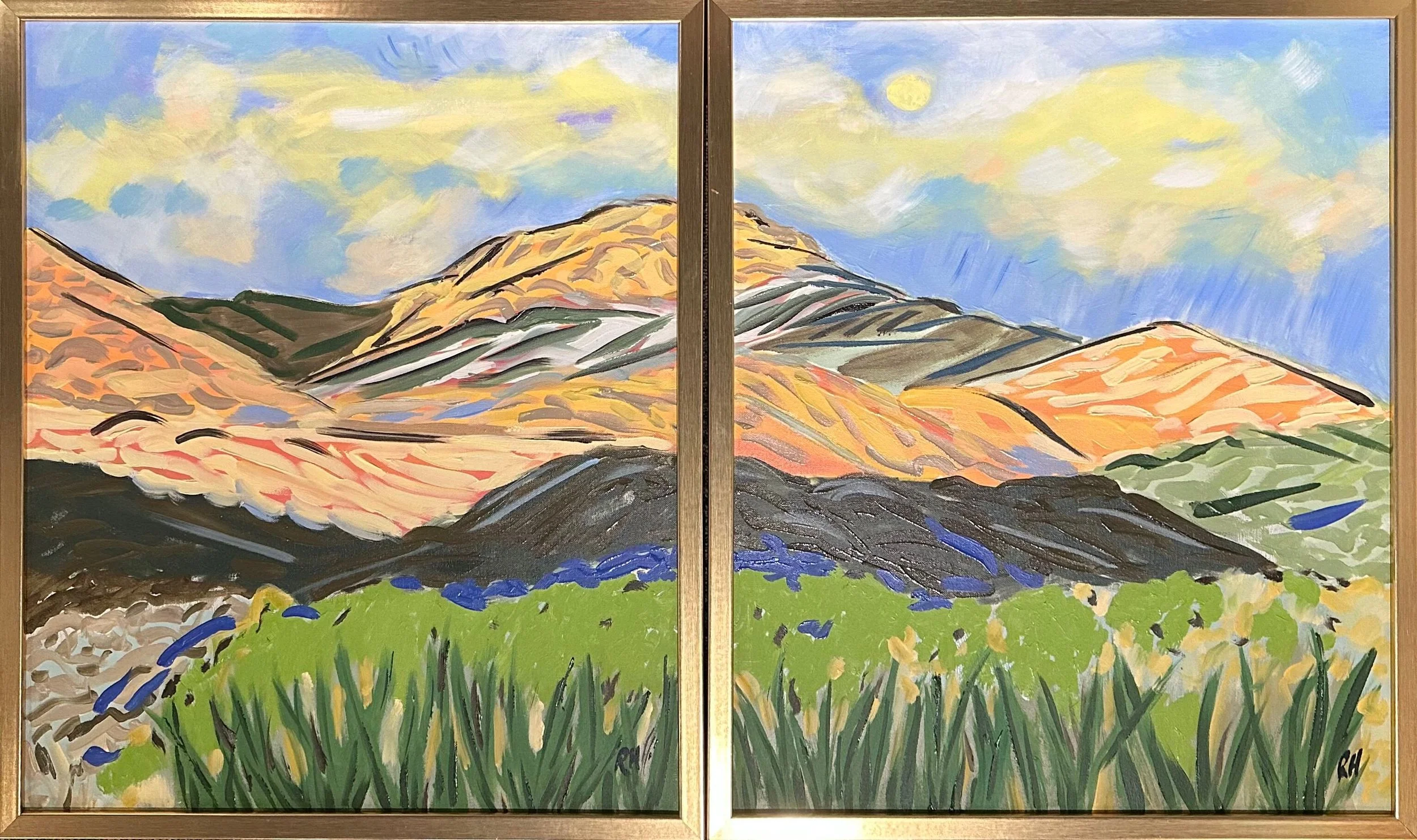 Black Mountains (diptych)